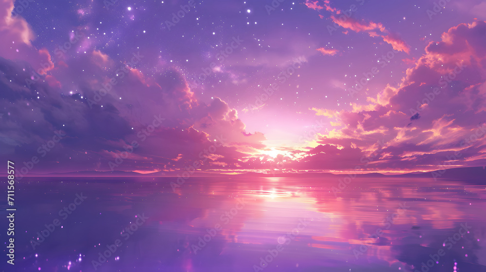 Naklejka premium Romantic pink background with cloud, gradient colour