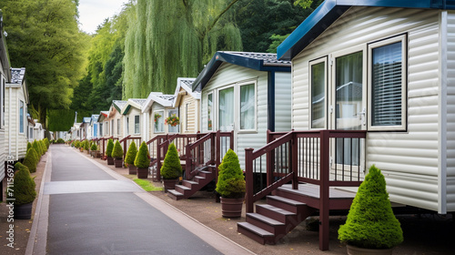 holiday caravan homes on caravan park