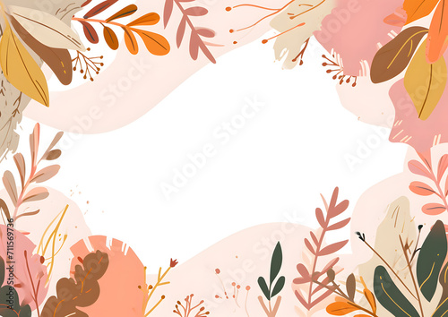 Decorative background in yellow and floral and white colour  for presentation  website  banner  backdrop  poster  
