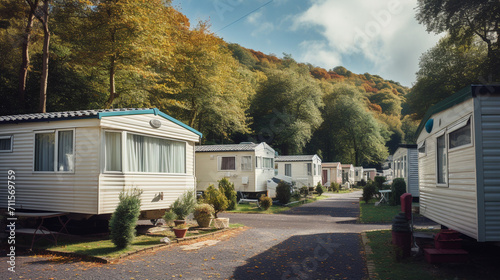 holiday caravan homes on caravan park