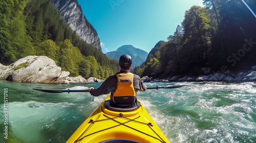 kayaking on the river © damien