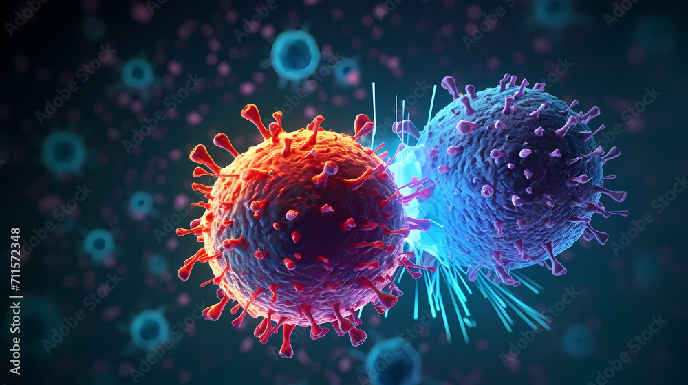 Cell background, virus cells, medical research background Cell background, virus cells, medical research background