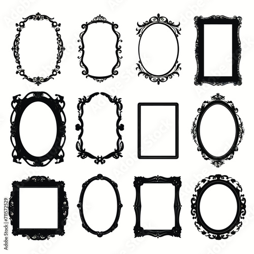 Grunge black vector box art on white background Generative Ai