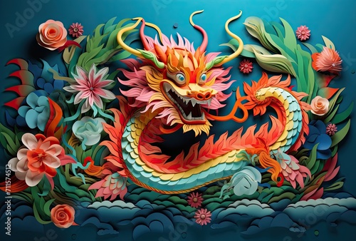 Happy chinese new year 2024 the dragon zodiac sign