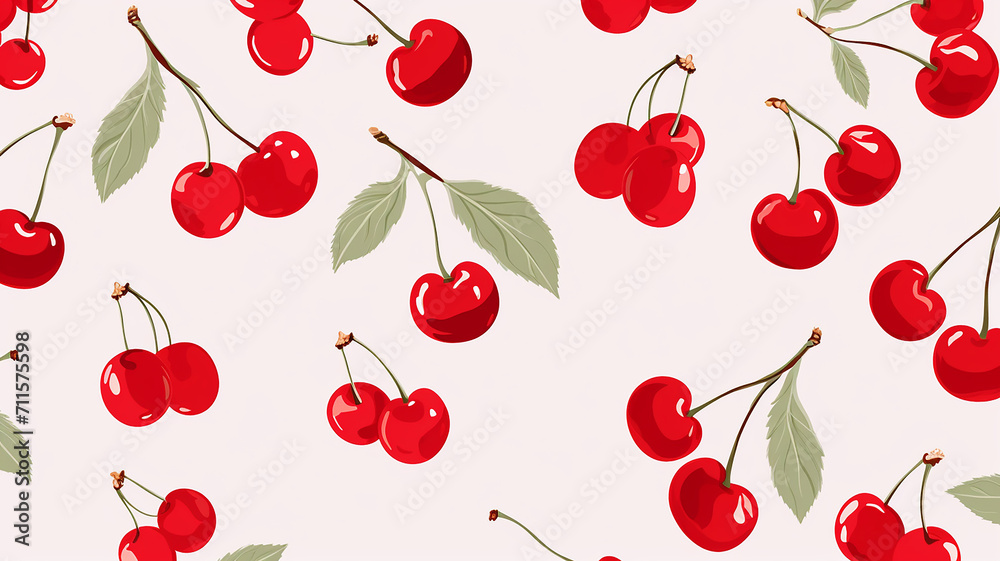 simple cherry pattern