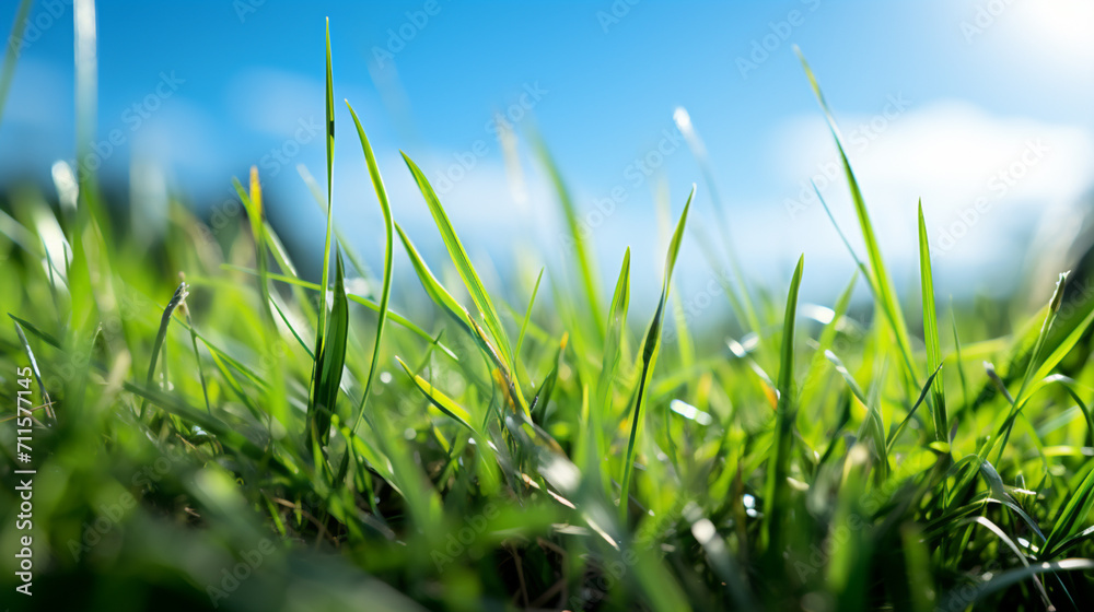 Fototapeta premium grass and sky