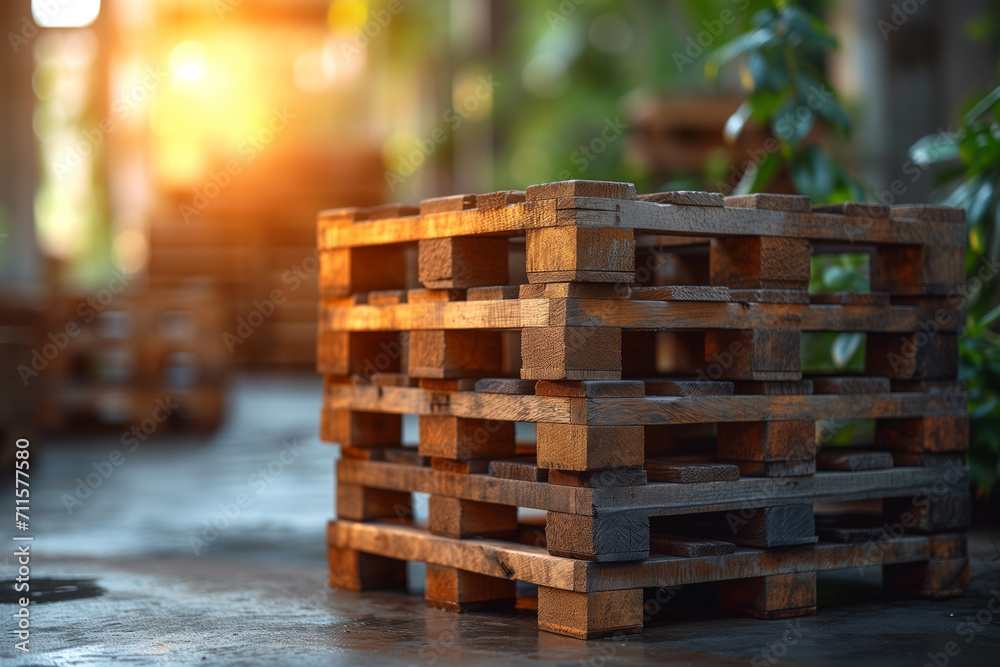 pallets in warehouse