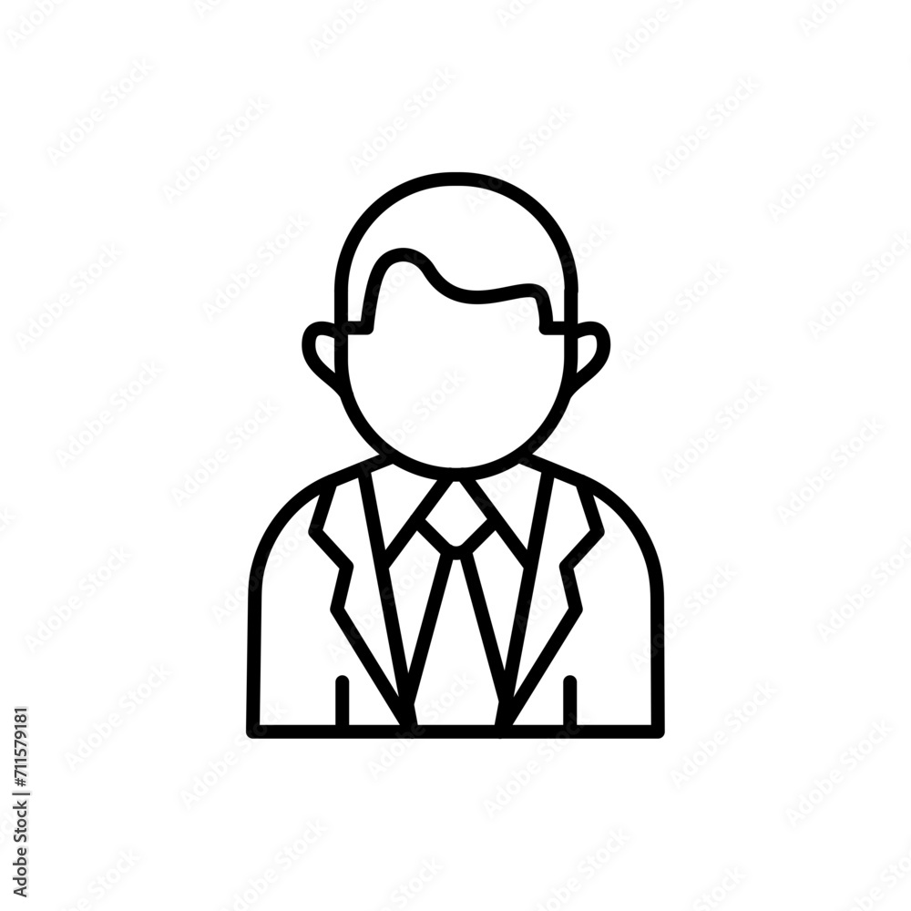 Businessman outline icons, jobs and profession minimalist vector illustration ,simple transparent graphic element .Isolated on white background Businessman outline icons, jobs and profession minimalist vector illustration ,simple transparent graphic element .Isolated on white background