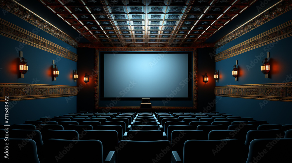 Obraz premium cinema auditorium with chairs