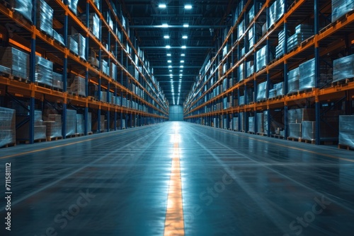 warehouse without people symmetrical