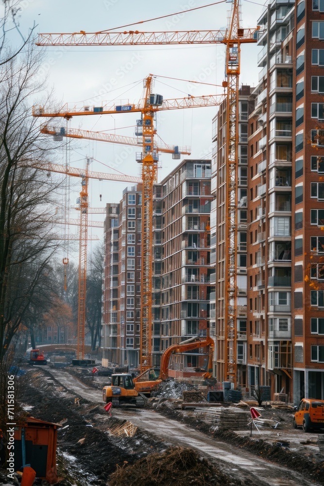 making new land and building houses Netherlands, flats