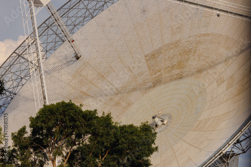 Radio telescope satellite dish located at Parkes NSW photo