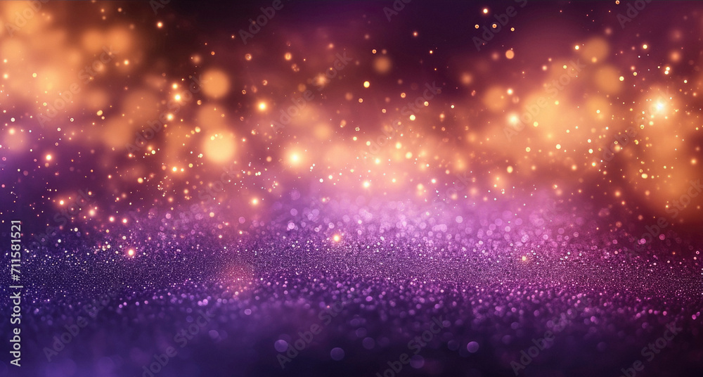 Golden dust sparkle abstract blur with blinking bokeh bright party lights. Abstract Glitter Defocused abstract background. Golden yellow bokeh lights. Golden dust sparkle abstract blur with blinking bokeh bright party lights. Abstract Glitter Defocused abstract background. Golden yellow bokeh lights.