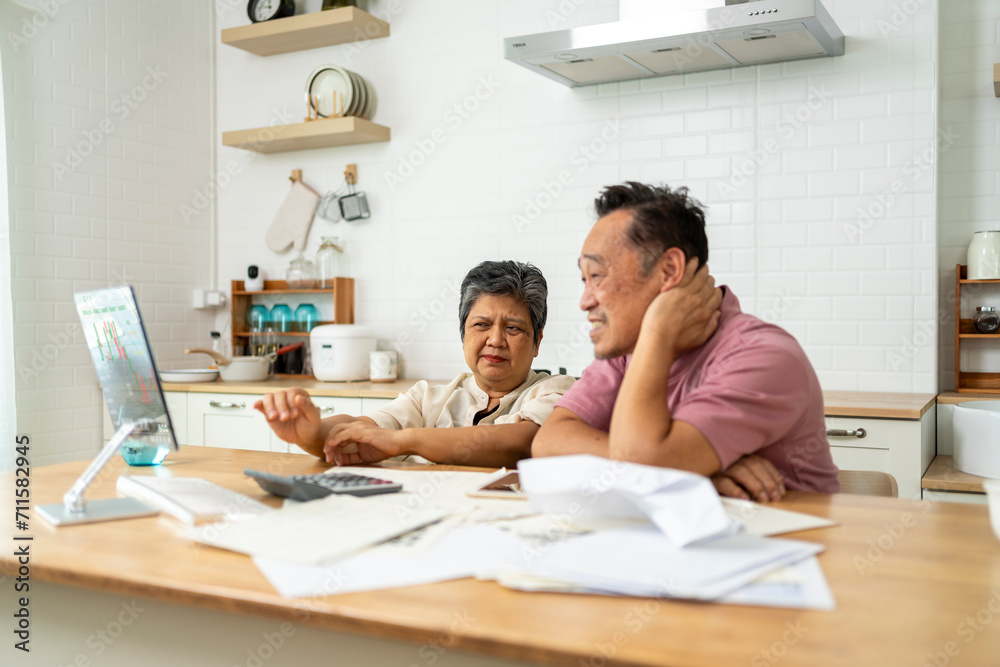 Senior couple learning about new technology, Active modern life after retirement