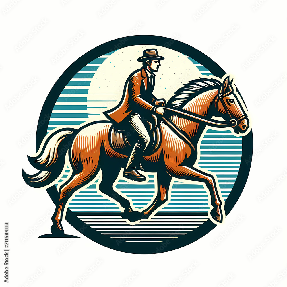 horse and rider, ai generate horse and rider, ai generate