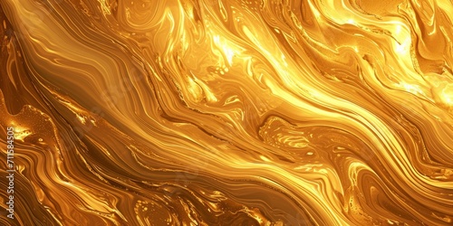 mesmerizing gold swirls dance gracefully across fluid wallpaper, Generative AI