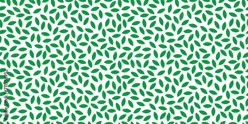 Minimalistic vector background of leaves, seamless pattern, banner