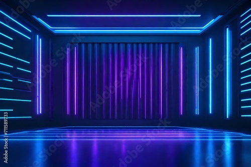 blue stage spotlight