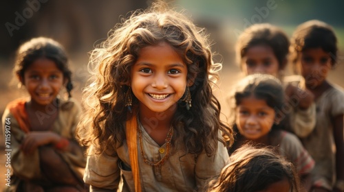 A happy village filled with Tibetan children