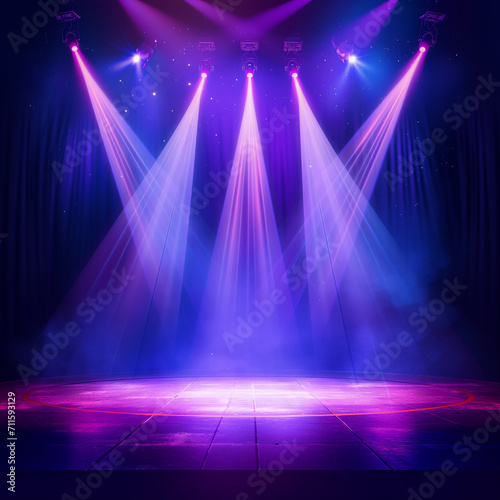 spotlight on stage