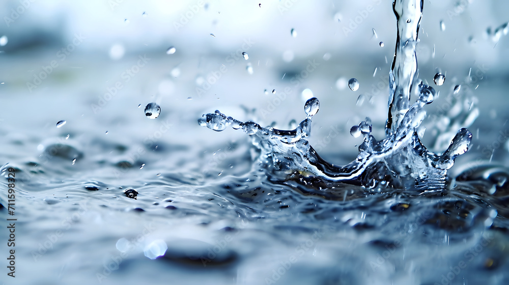Raindrop Splash on Water Surface with Bokeh Background
Raindrop Splash on Water Surface with Bokeh Background