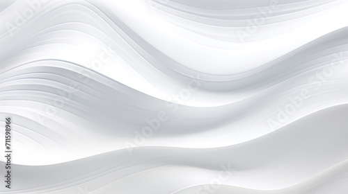 White and light grey abstract wave background. Modern lines form an elegant, luxurious, smooth, and clean texture. Gives the design an exclusive feel. Created with Generative AI.
