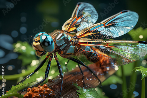 Schöne Libelle (Odonata), Generative AI © pwmotion