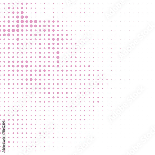 Pink dot and white abstract background 