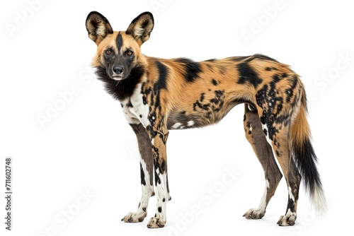 African Wild Dog Isolated