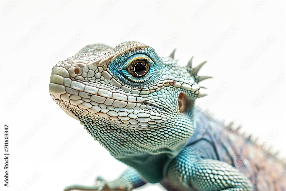 Obraz premium Lizard Iguana Isolated on white