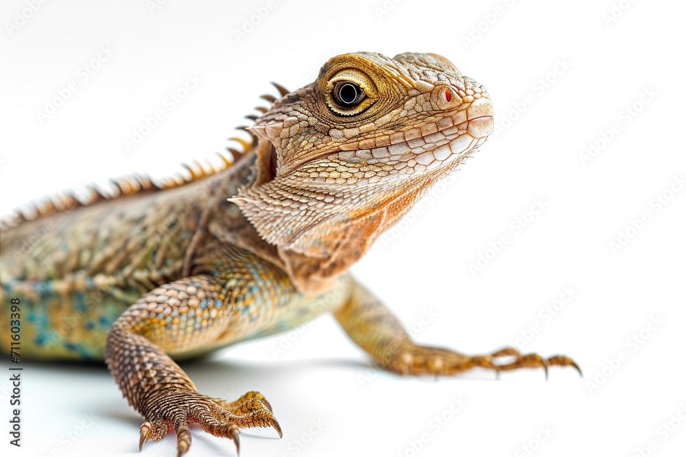 Obraz premium Lizard Iguana Isolated on white