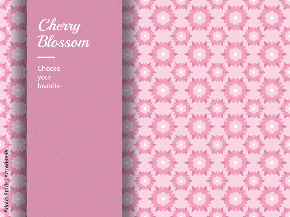 cherry blossom element vector pattern white day easter flower Asian japanese