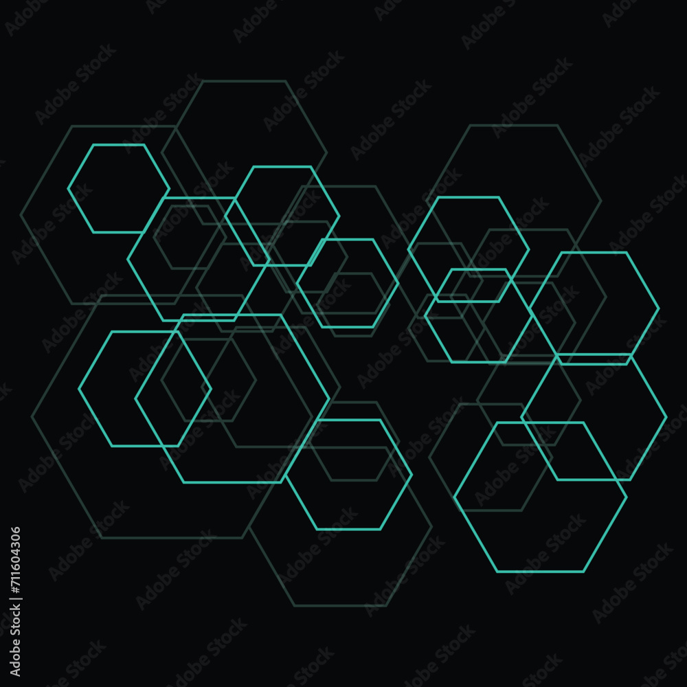 Abstract geometric background with polygons. 多角形の抽象的な幾何学的な背景。