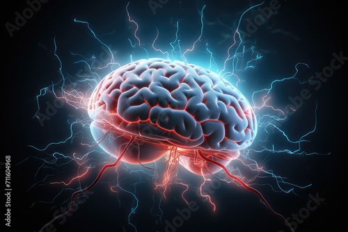 Brain energy lightning and thunderbolt flashes. Oxidative phosphorylation, cerebral circulation, oxygen metabolism. Energy substrates and reserves crucial for neuronal activity. Glial cells, astrocyte