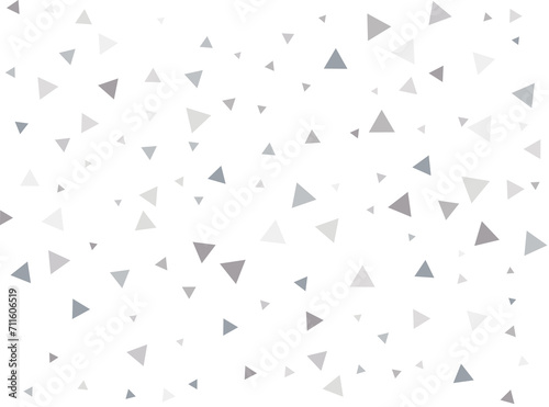 Silver Triangular Confetti