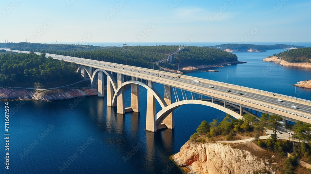 Obraz premium bridge over the river