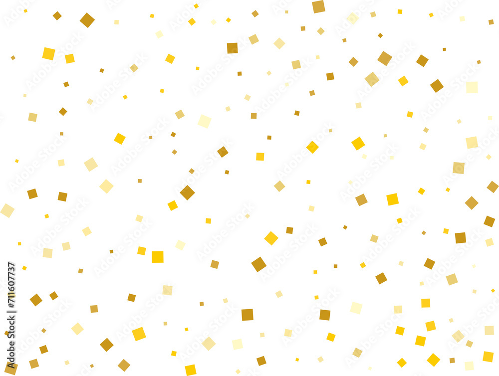 Holiday Golden Square Confetti Holiday Golden Square Confetti