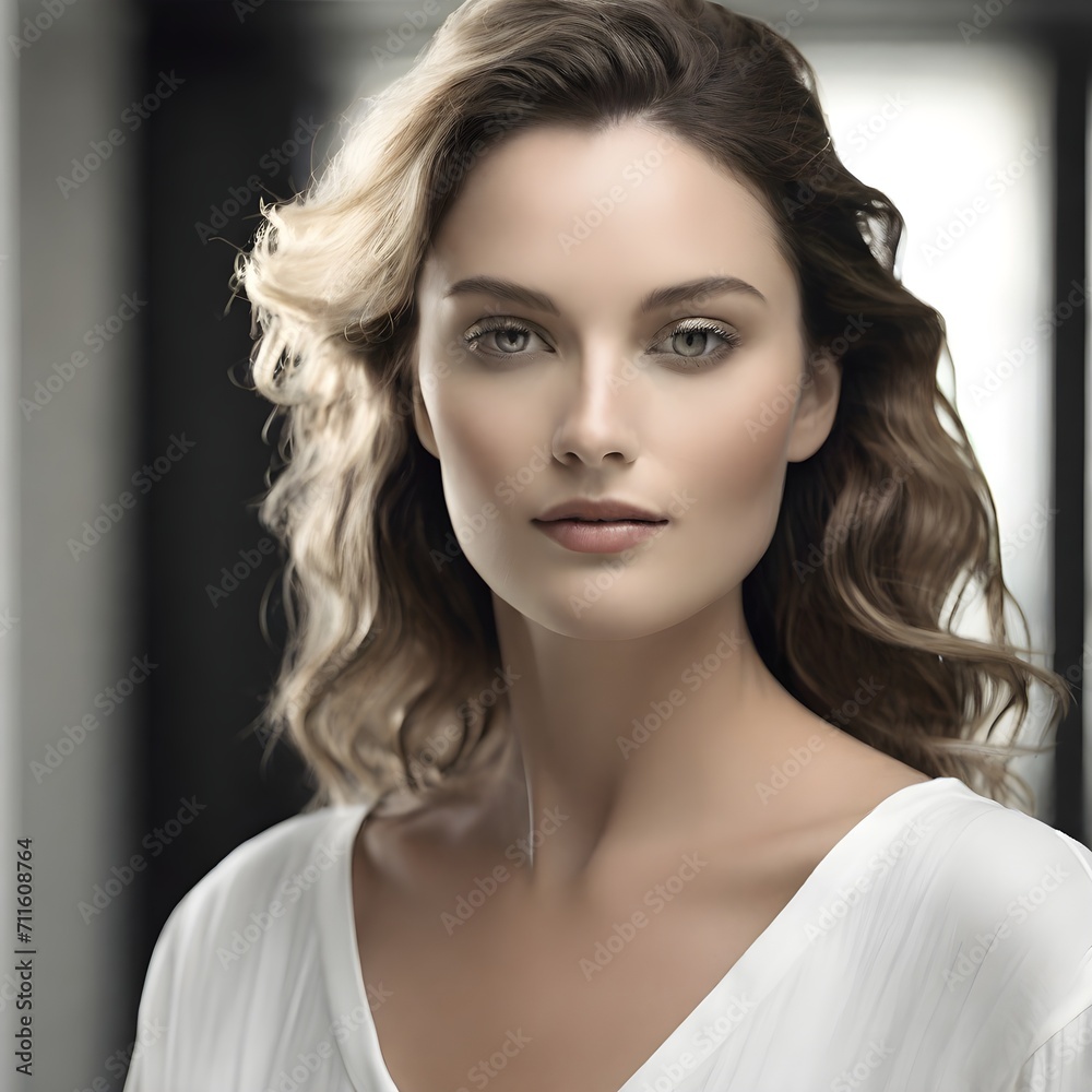Model lady lady seen in high key Model lady lady seen in high key