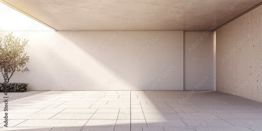 Obraz premium Minimalist architectural design composition