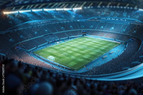 expansive soccer stadium photo