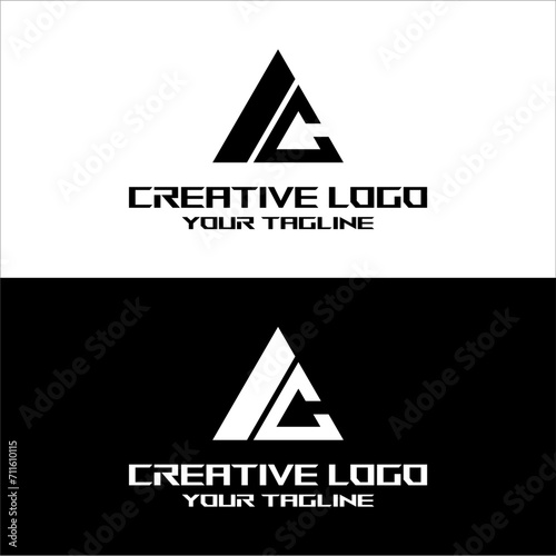 creative letter logo ac desain vektor