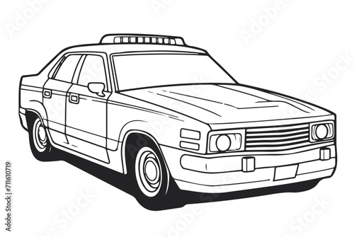 Car Vector Illustrations. Sedan . Automobile. Simple Design Outline Style. You can give color you like
