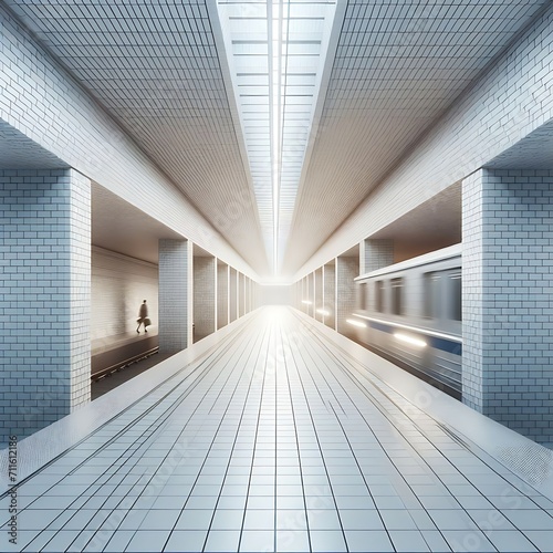 A White Tunnel On Top Of A Transparent Background  generative Ai