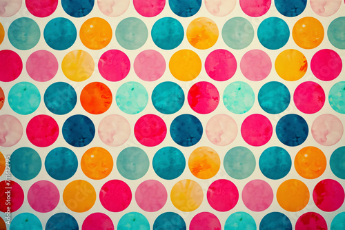 Multicolored dots pattern on a textured background