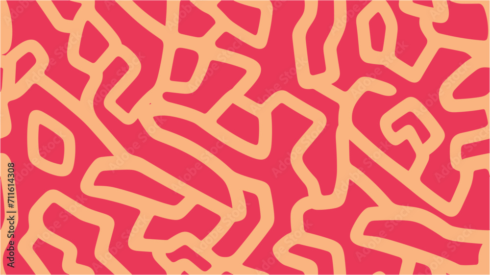 Organic Hippie Style. Vector seamless pattern. Vector background wallpaper. Vector illustration. Trendy boho tile. Abstract Motif with Labyrinth of Tangled Lines. Organic Hippie Style. Vector seamless pattern. Vector background wallpaper. Vector illustration. Trendy boho tile. Abstract Motif with Labyrinth of Tangled Lines.