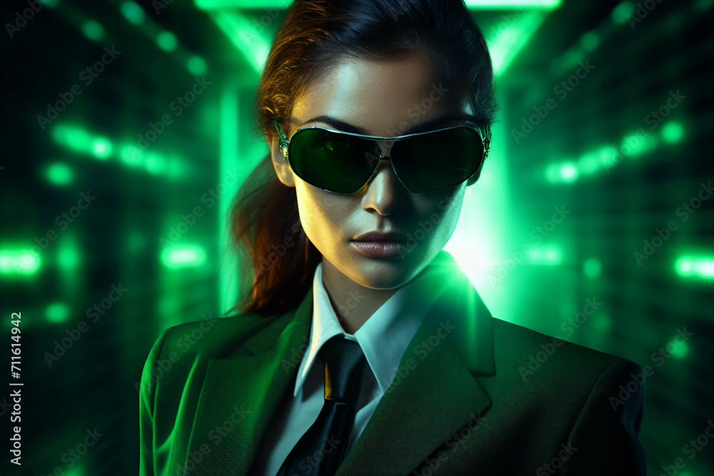 Generative AI picture of secret agent spy person modern film style killer detective soldier Generative AI picture of secret agent spy person modern film style killer detective soldier