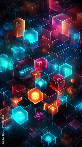 4K geometric abstract art wallpaper