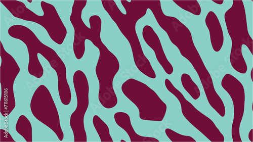 Leopard skin colourful seamless pattern. Seamless of hand drawn vintage style cupcakes and muffins. Groovy background. Abstract trendy for background. Modern decorative illustration.