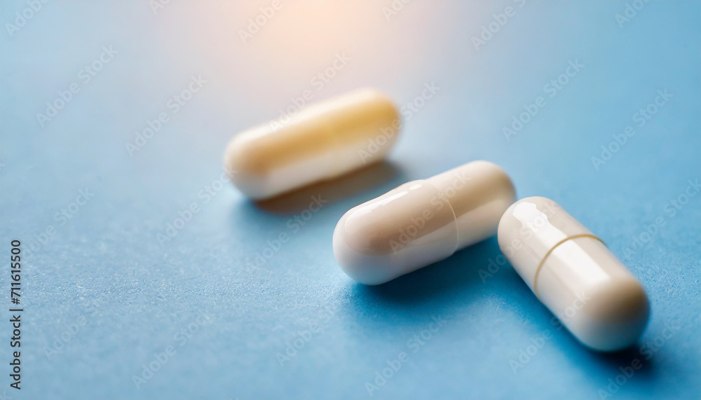 white capsule pill isolated on a clean white background, symbolizing pharmaceutical solutions and medical advancements white capsule pill isolated on a clean white background, symbolizing pharmaceutical solutions and medical advancements