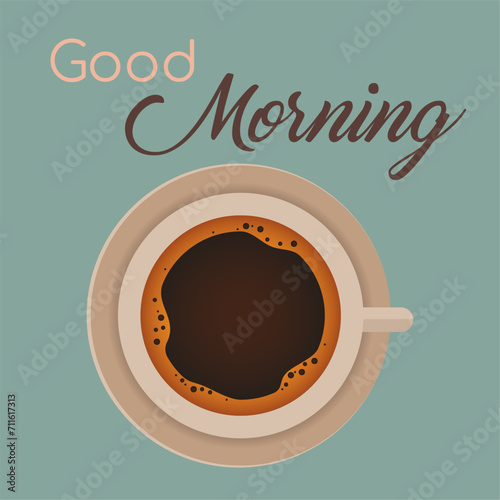 Good morning, Coffee cup, Beautiful morning.